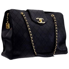 Vintage Chanel Quilted Overnight Bag
