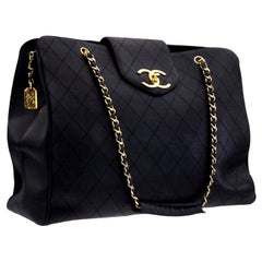 Retro Chanel Quilted Overnight Bag