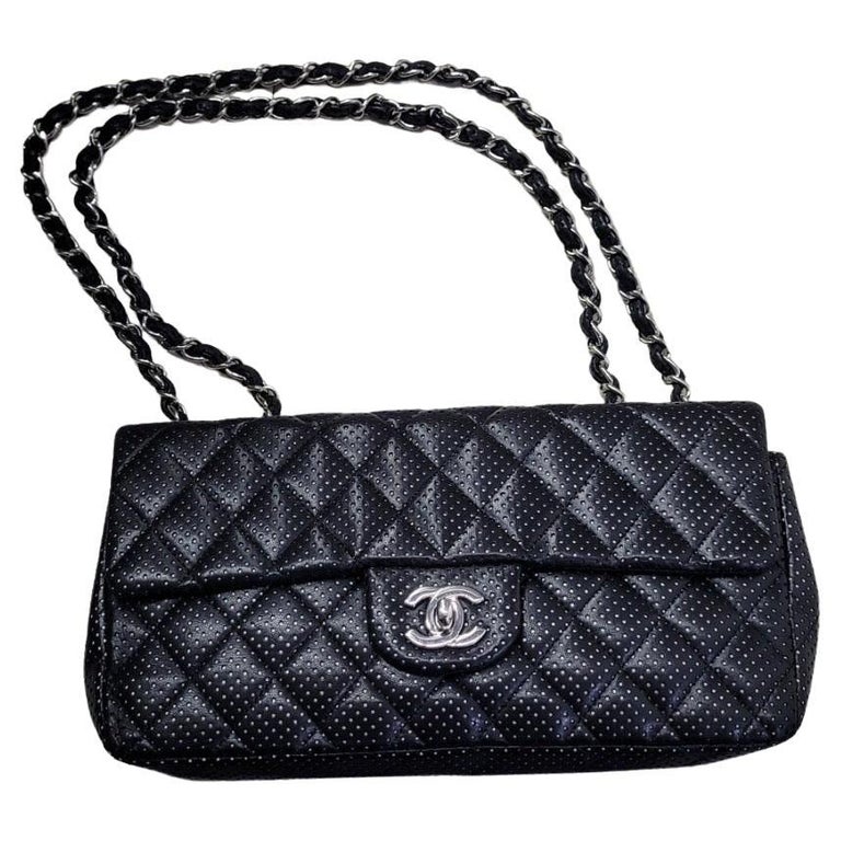 Authentic Chanel Perforated Drill Accordion Flap Bag
