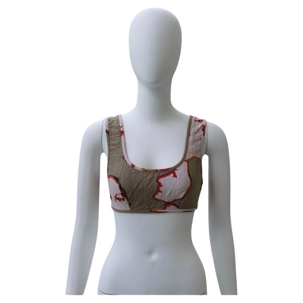 Chanel Crop Top trapuntato stampato - Cruise Collectional