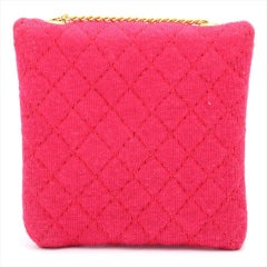 Chanel Quilted Red Nano Flap Mini Micro Chain Bag 861232