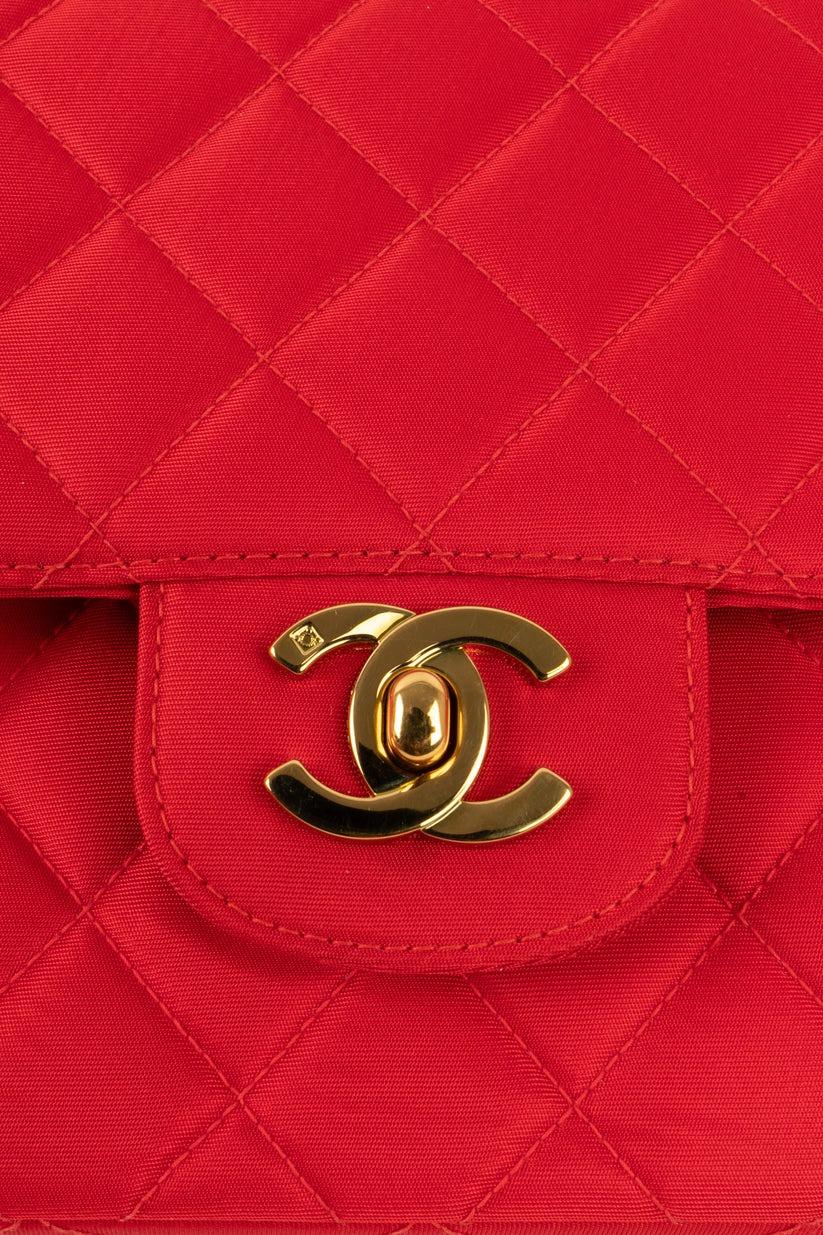 Chanel Quilted Red Timeless Bag with Golden Metal Elements, 1994/1996 For Sale 4