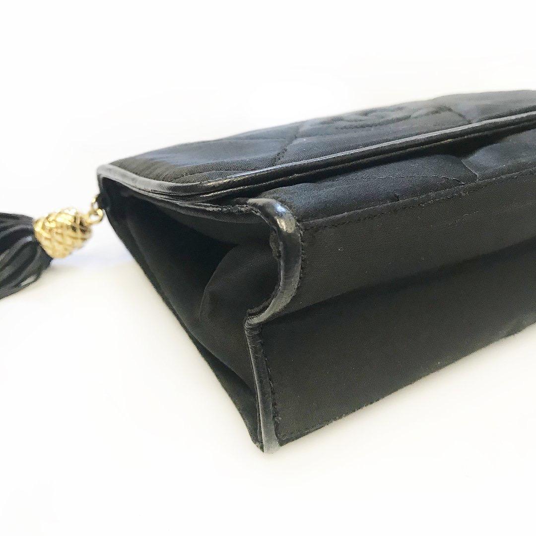 Chanel Quilted Satin Shoulder Bag (1991-1994) 2