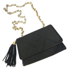 Retro Chanel Quilted Satin Shoulder Bag (1991-1994)