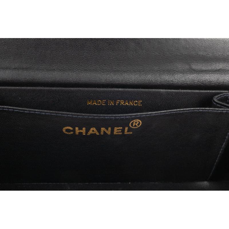Chanel Quilted Silk Satin Bag with Golden Metal Elements, 1994/1996 6