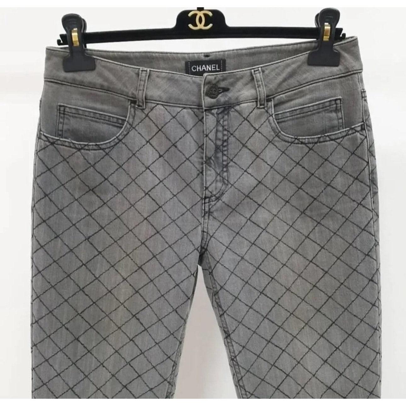 Chanel vaqueros pitillo acolchados Sz.40 en Excelente estado para la venta en Krakow, PL