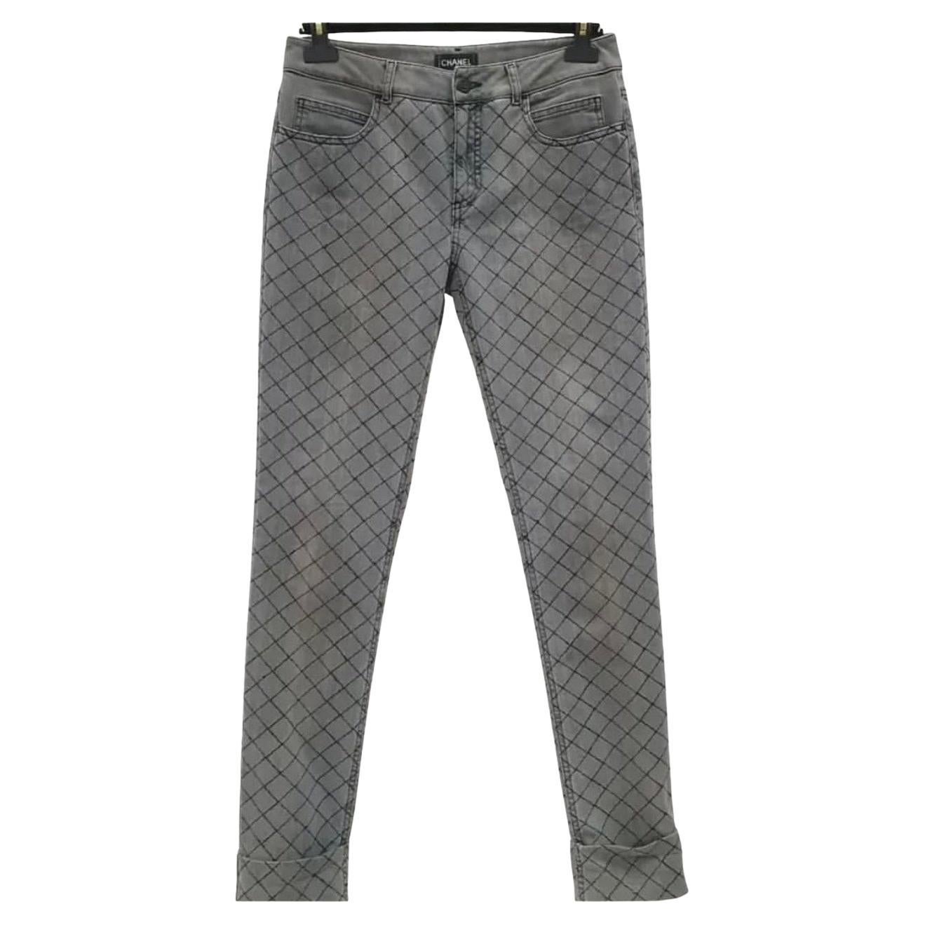 Chanel vaqueros pitillo acolchados Sz.40 en venta