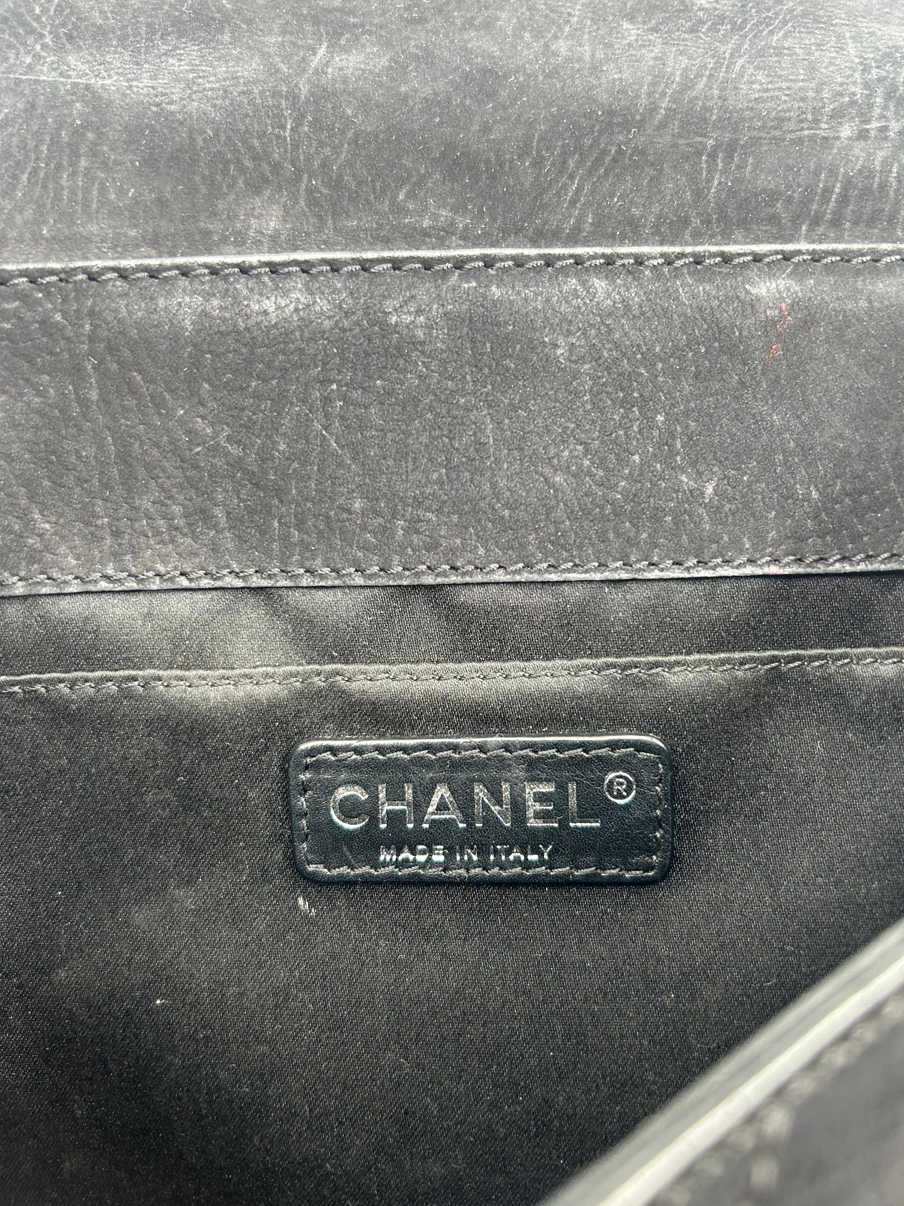 Chanel Gesteppte Wildleder Leder Dual Pouch Saddle Twin Coco Tasche 2013 im Angebot 9