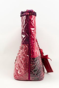 Chanel Quilted Tote Bag in Pink and Purple, 2009/2010