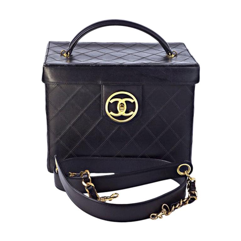 Chanel Quilted Vanity Case Bag For Sale