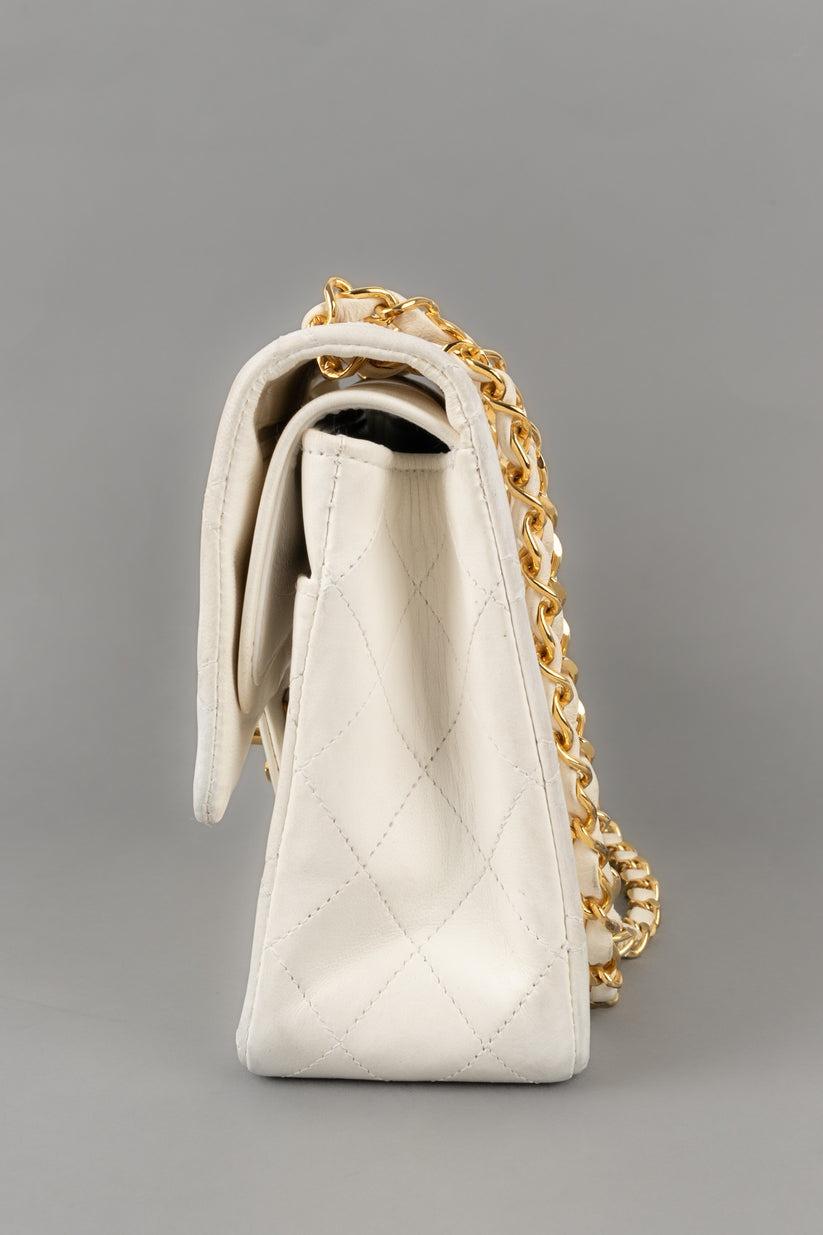 Chanel Quilted White Leather Timeless Bag, 1986/1988 3