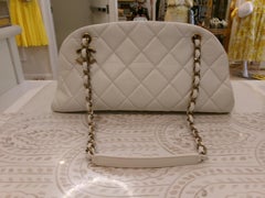 Chanel Quilted WHITE Mademoiselle Shoulder Bag