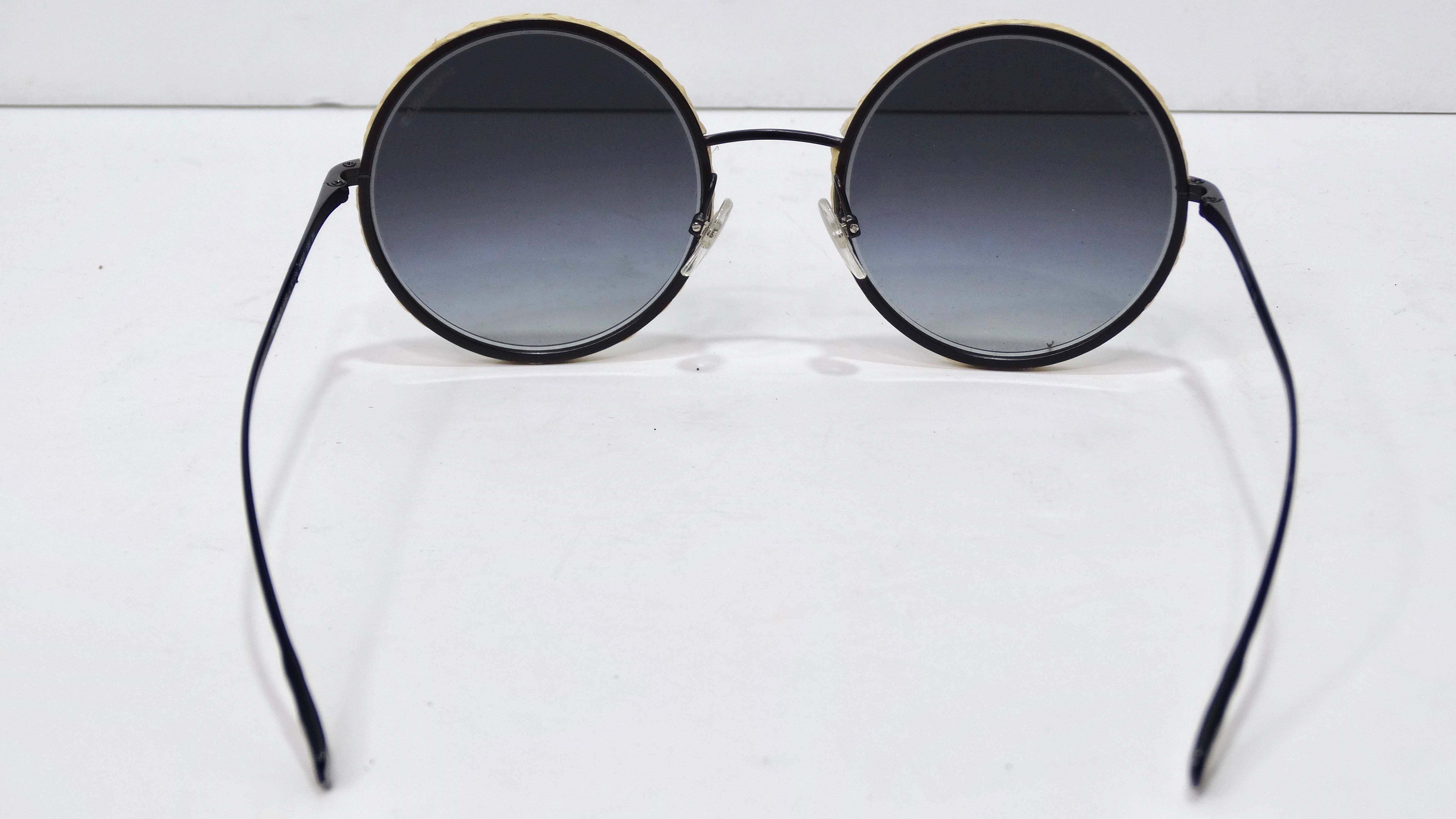 chanel black sunglasses with chanel on top