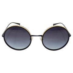 Chanel Raffia Round Sunglasses