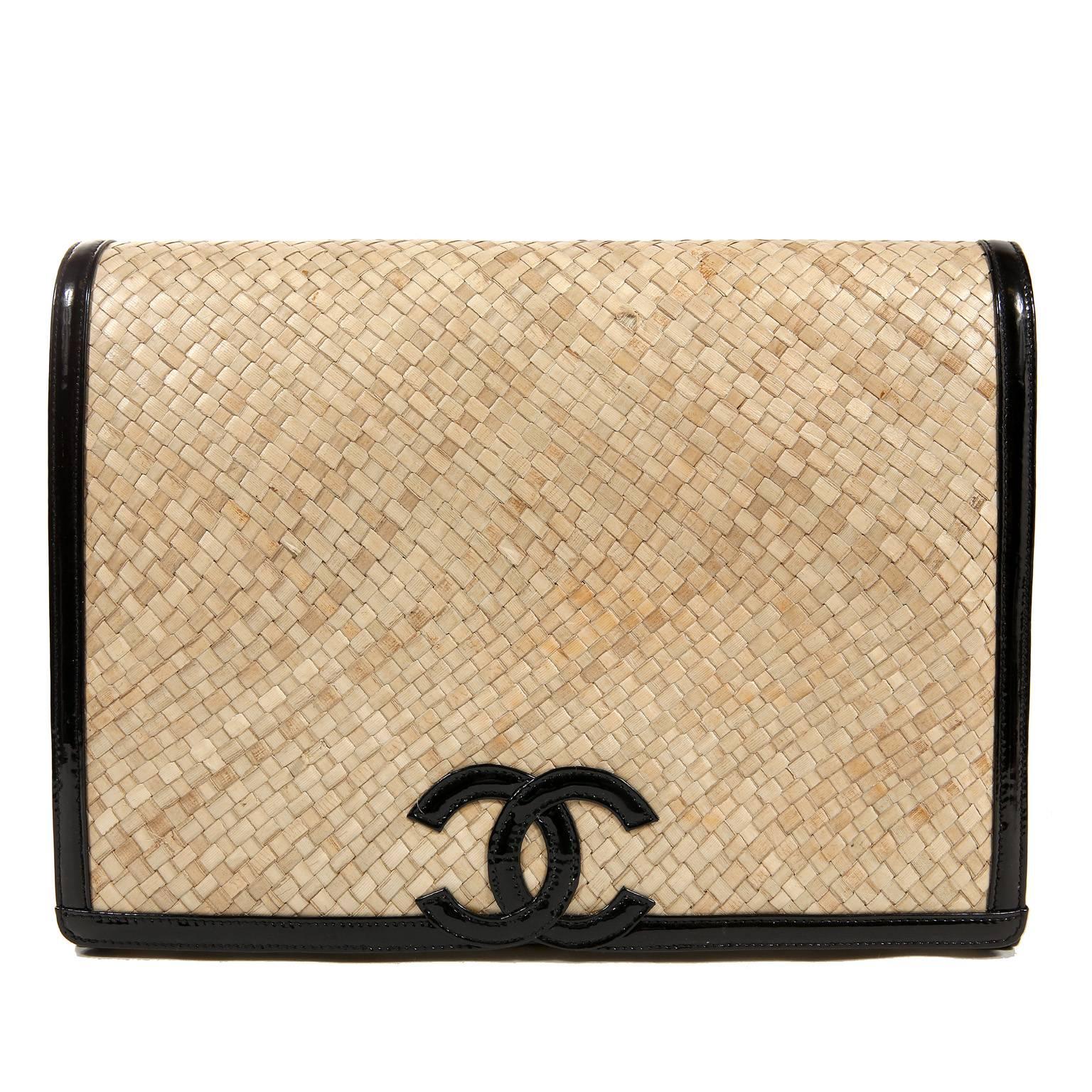 chanel raffia bag