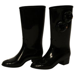 Chanel Rain Boots - 2 For Sale on 1stDibs  chanel rubber rain boots, rainboots  chanel, chanel rubber boots 2022