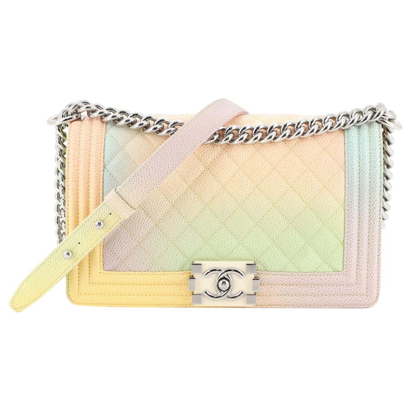 chanel rainbow purse