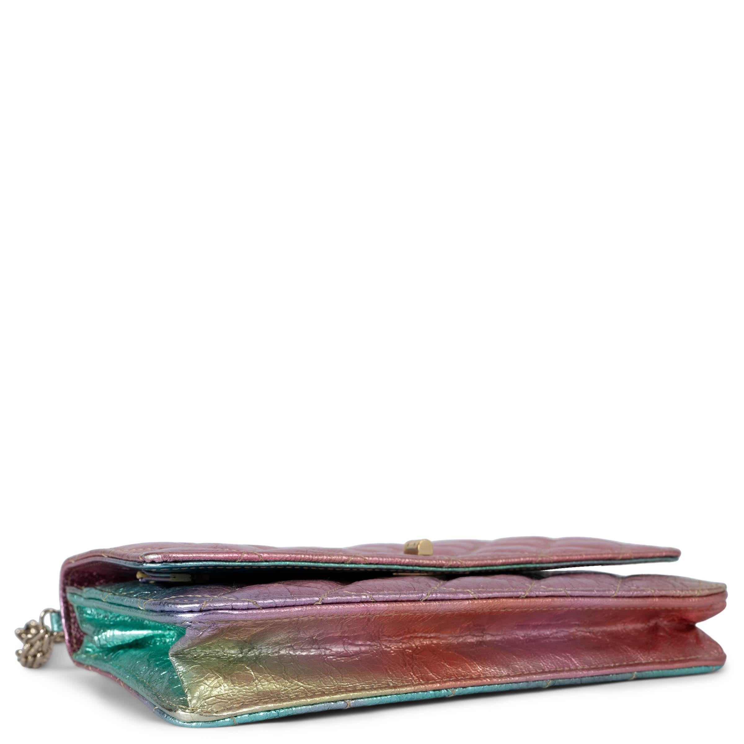 Women's CHANEL rainbow leather 2020 MERMAID 2.55 REISSUE WOC Bag For Sale