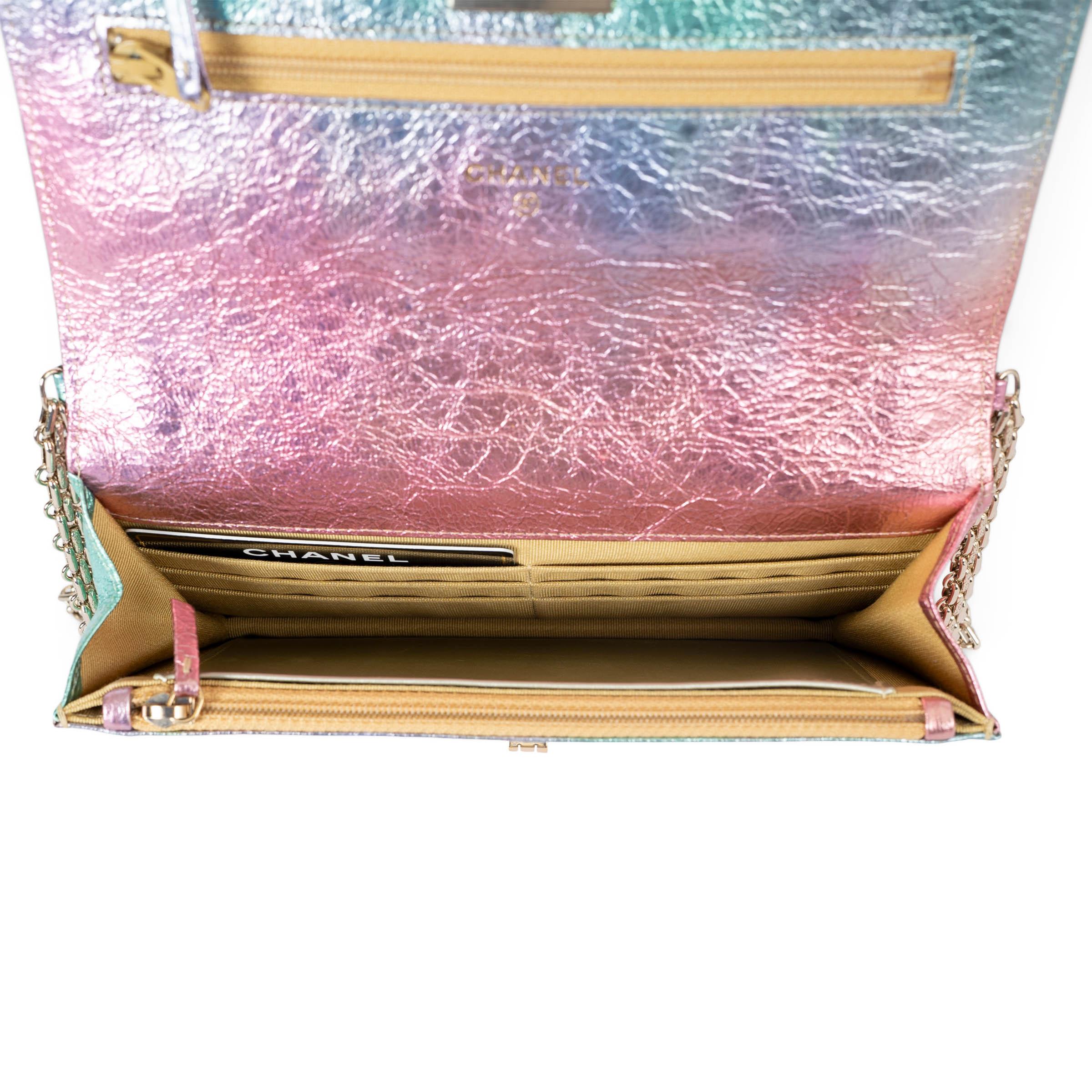 CHANEL rainbow leather 2020 MERMAID 2.55 REISSUE WOC Bag For Sale 1