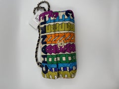 Chanel Rainbow Quilted Nylon Small Letter Logo Flap Bag