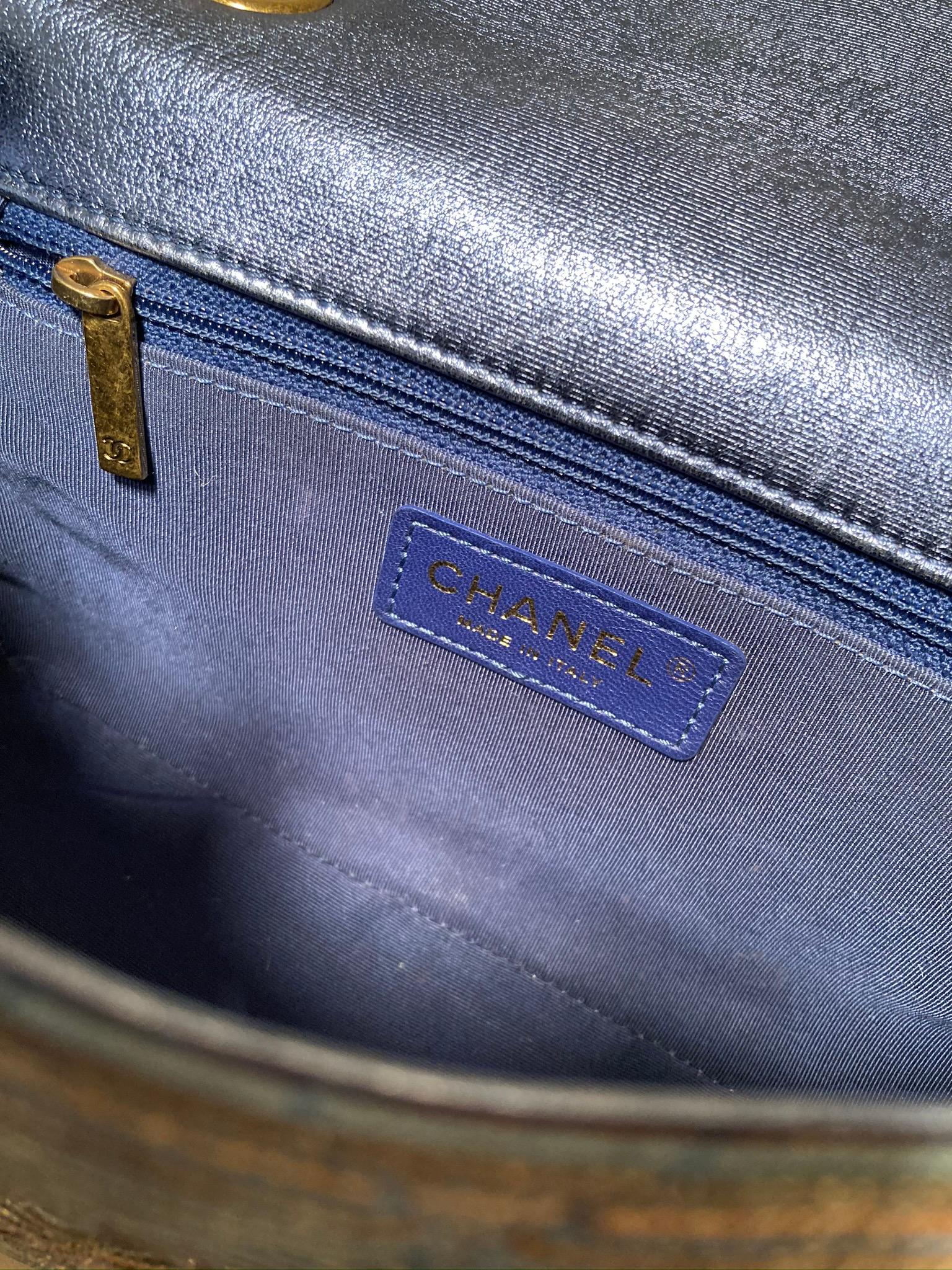 Chanel Rainbow Raffia Classic Flap Shoulder Bag 6