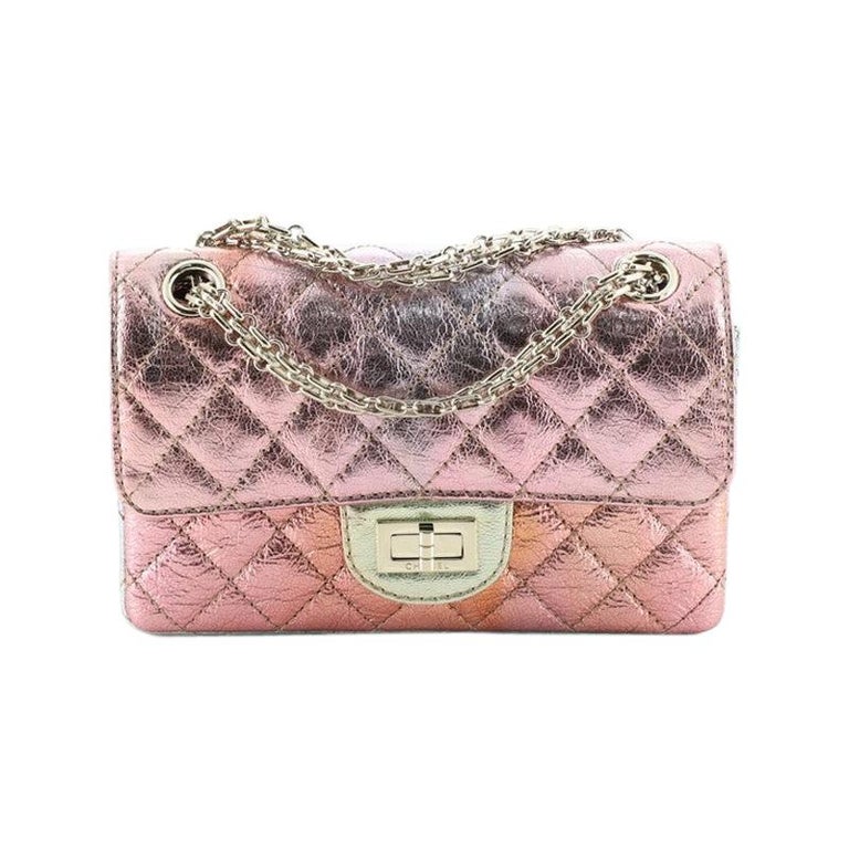 chanel rainbow quilted bag