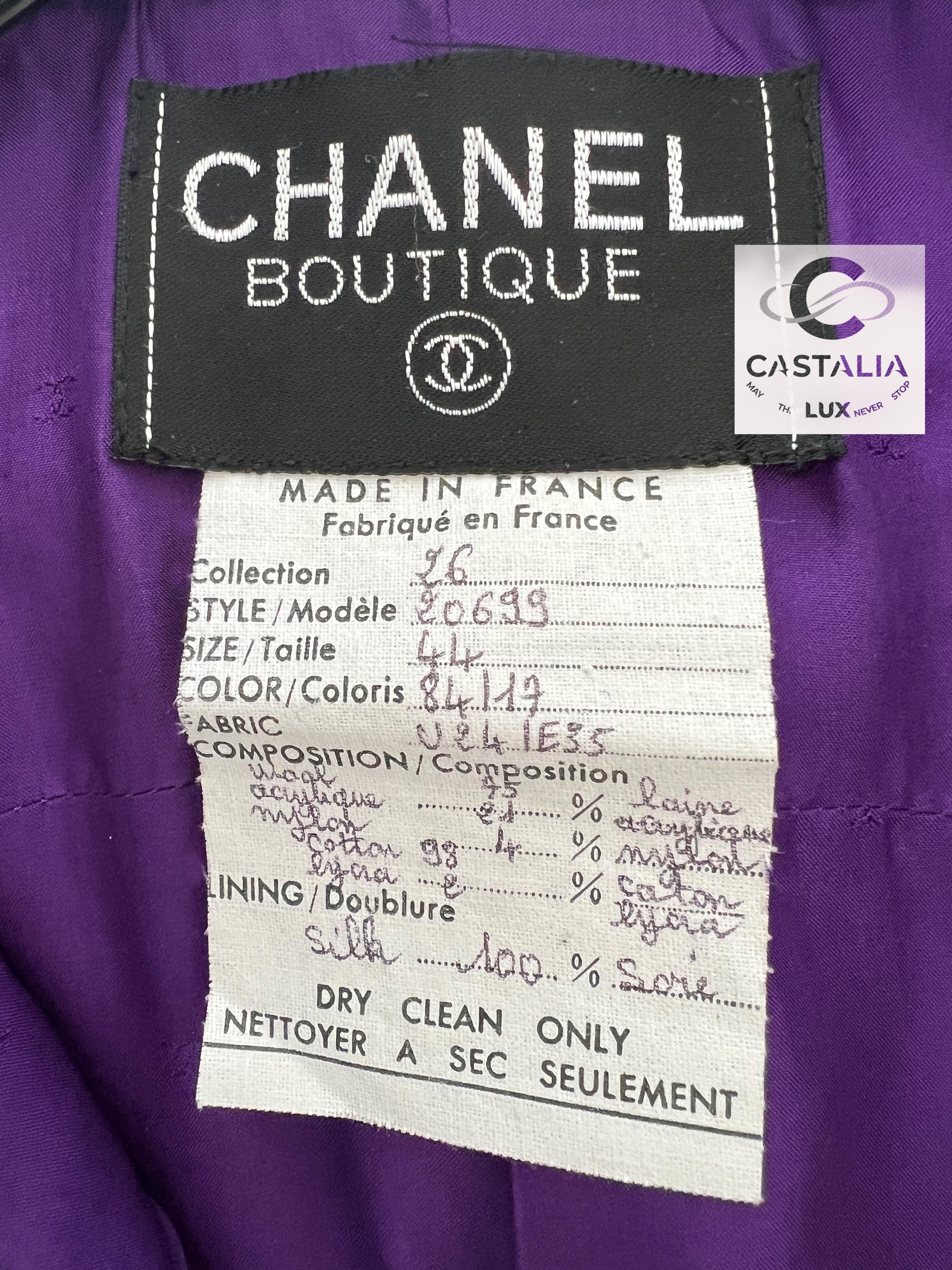 Chanel Rare 1991 Supermodels Tweed and Denim Suit 12