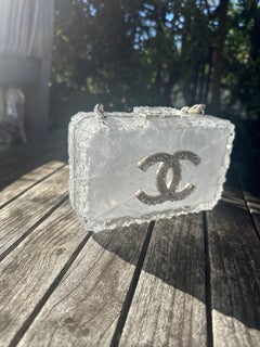 Chanel Rare 2010 Acrylic & Crystal Ice Cube Clutch
