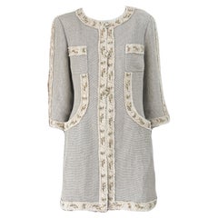 Chanel Seltene 2010 CC Barrowwheel Buttons Beige Jacke 44 FR