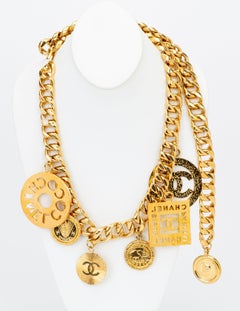 Chanel Rare 80's Oversize Charm Belt