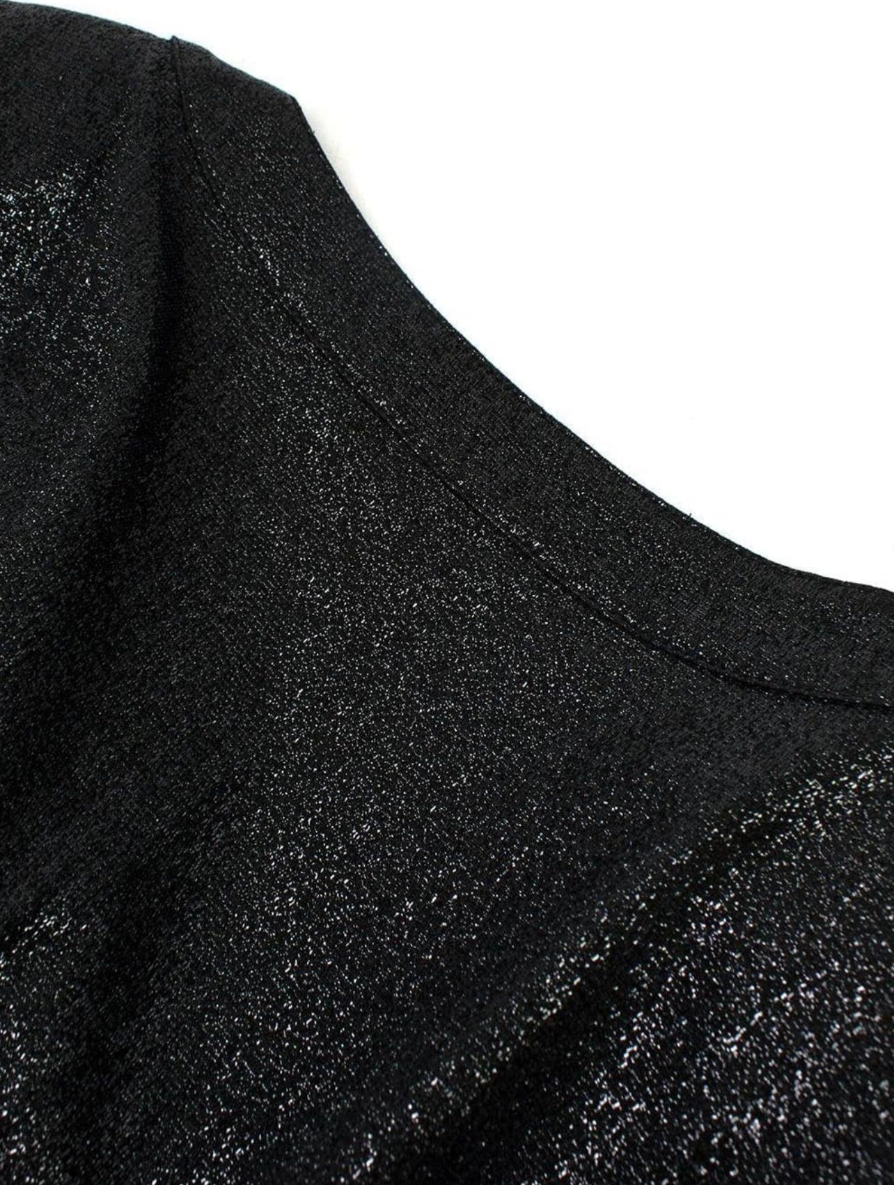 Chanel Rare Black Metallic Dress 3