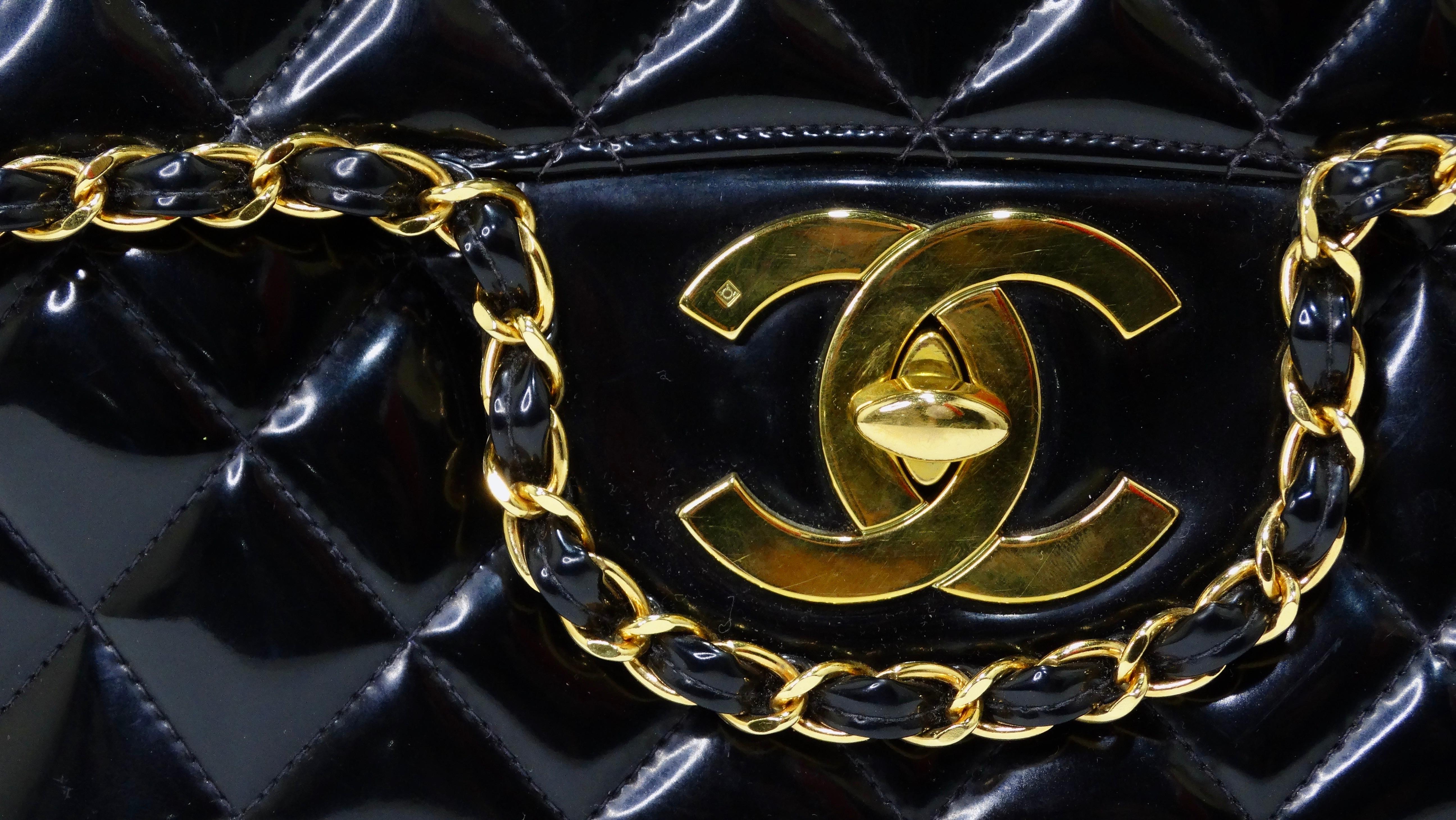 This is one of the most unique and rare handbags from the house of Chanel! Don't miss out on the chance to have a piece of Chanel history with this gem from the 1990's. Everything is better vintage! The condition of this bag proves this. This is an