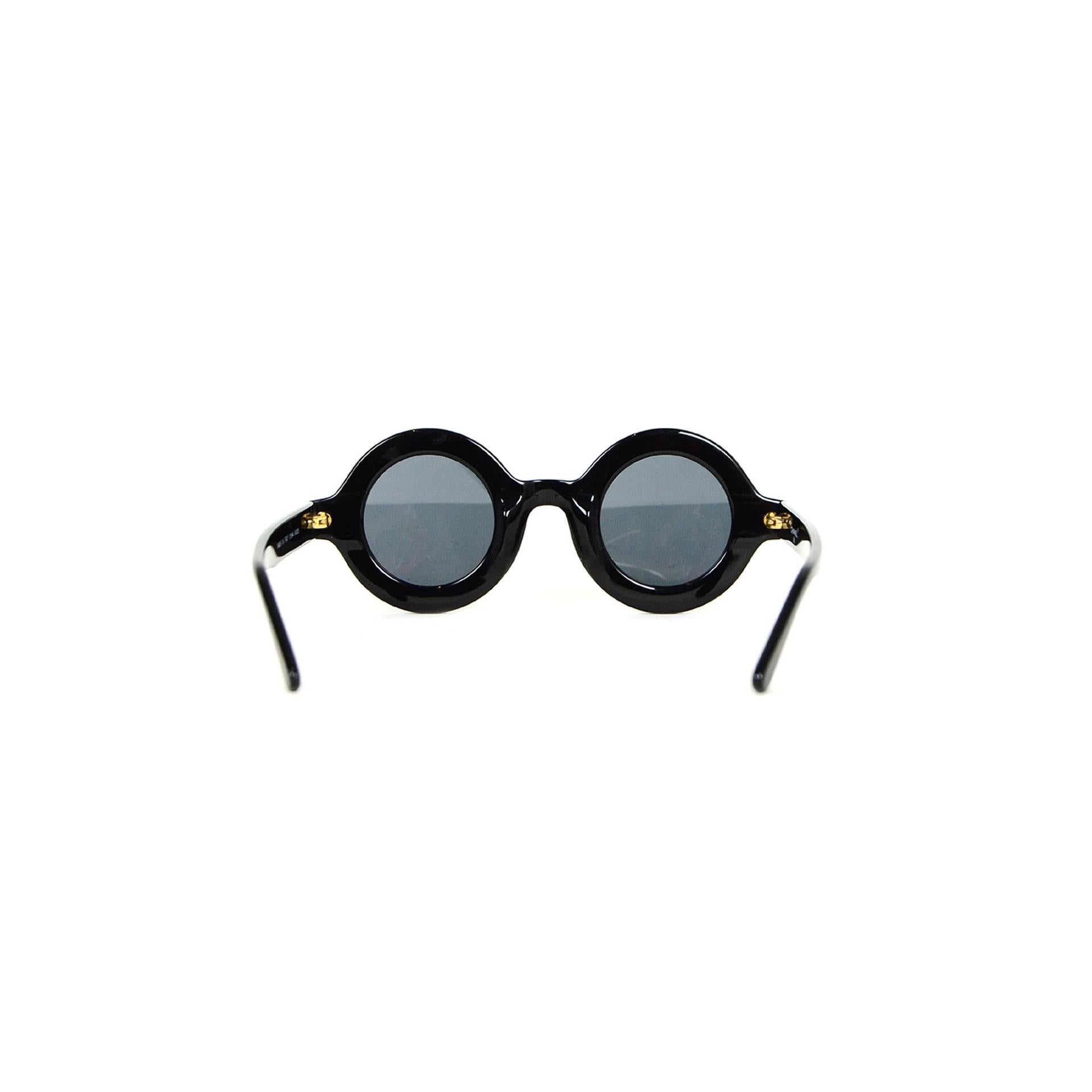Chanel Rare lunettes de soleil vintage noires CC Paris des années 90 Unisexe en vente