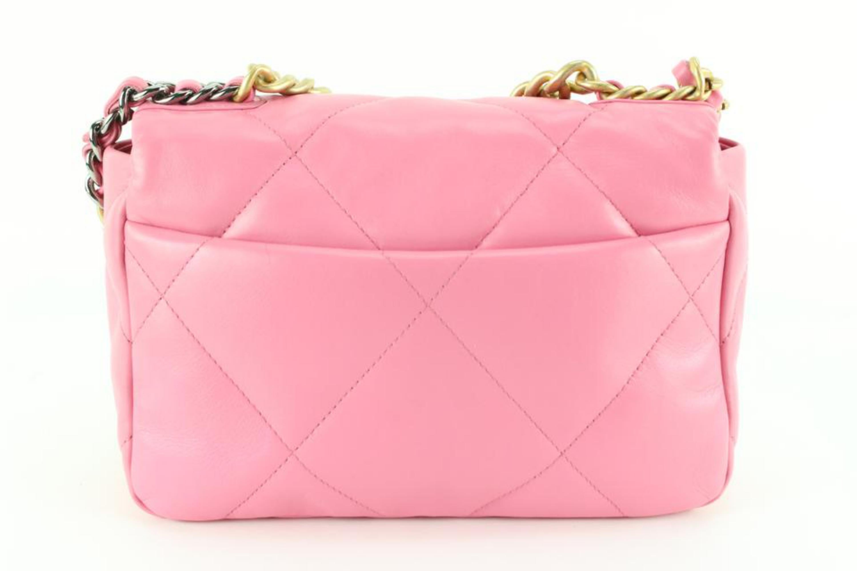 Chanel Rare Bubblegum Pink Quilted 19 Flap 11ck810s 2