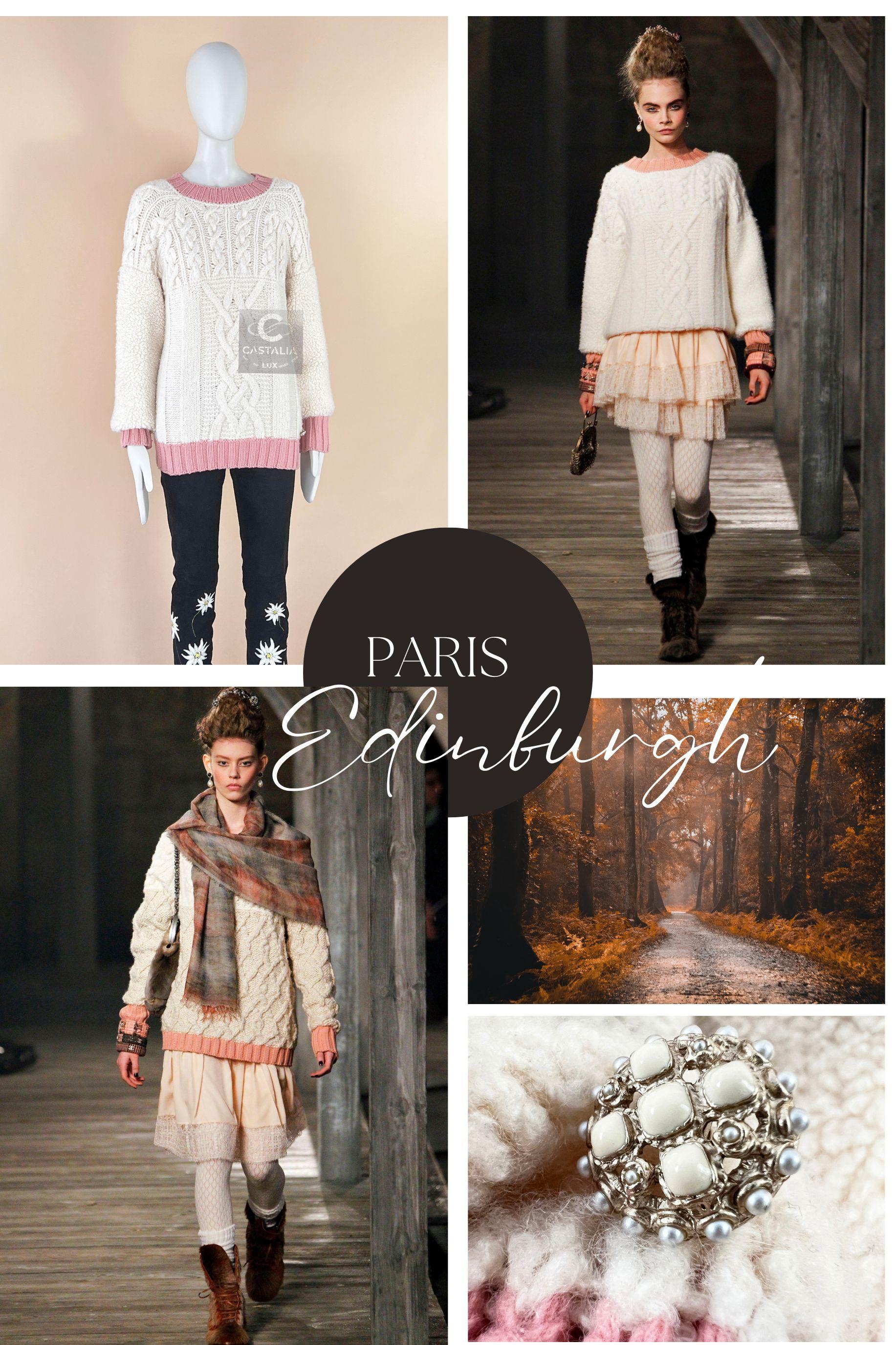 ~ Collectors Chanel jumper with fluffy  ~ teddy ~  sleeves from Runway of Paris / EDINBURGH Collection by Karl Lagerfeld
~ As seen on Cara Delevingne on Catwalk 
Size mark 34 FR / oversized / Condition:  never worn
- CC logo jewel Gripoix charm at
