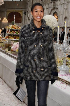 Chanel Rare CC Eagle Buttons Sequin Jacket 38 FR