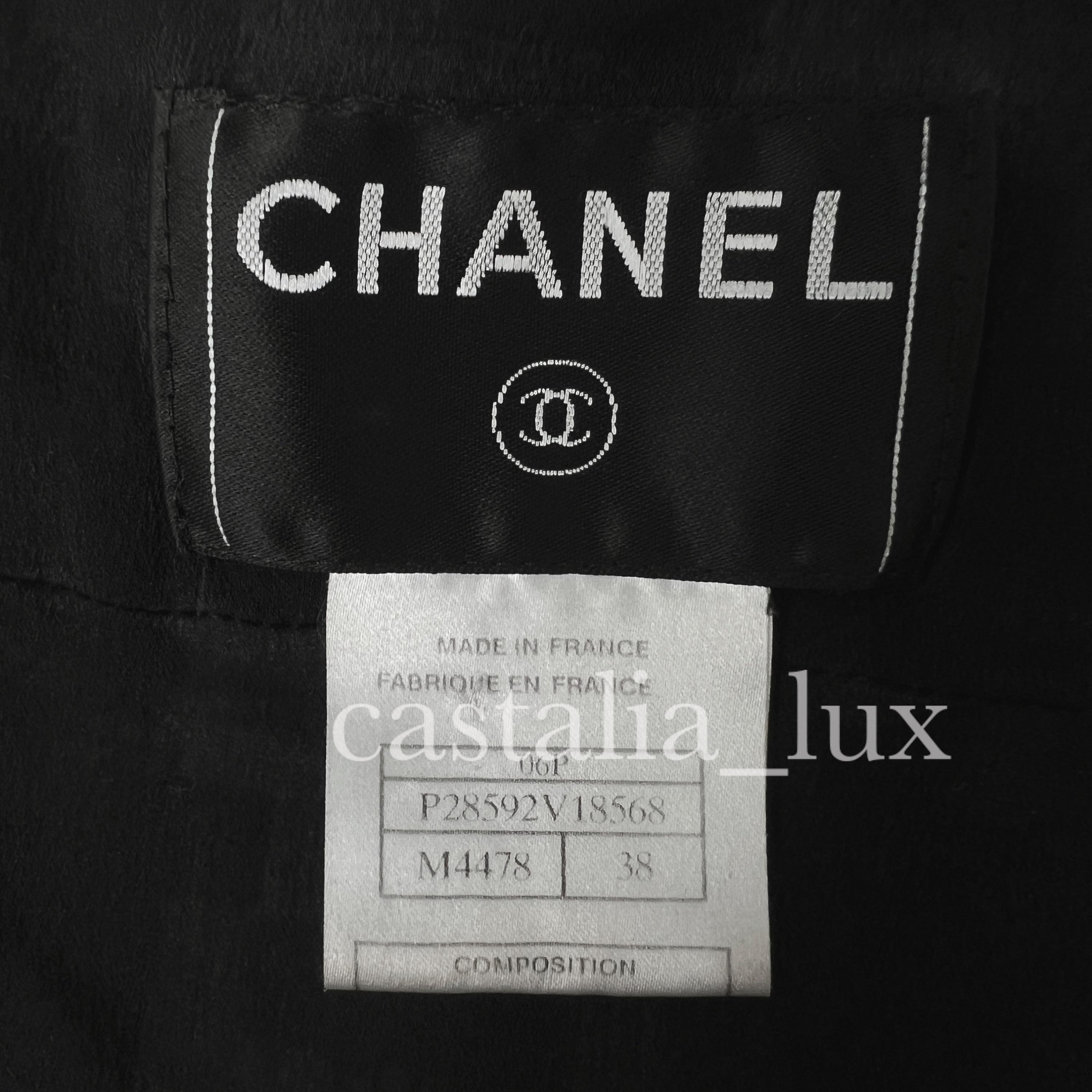 Chanel Rare CC Logo Band Ribbon Tweed Jacket For Sale 4