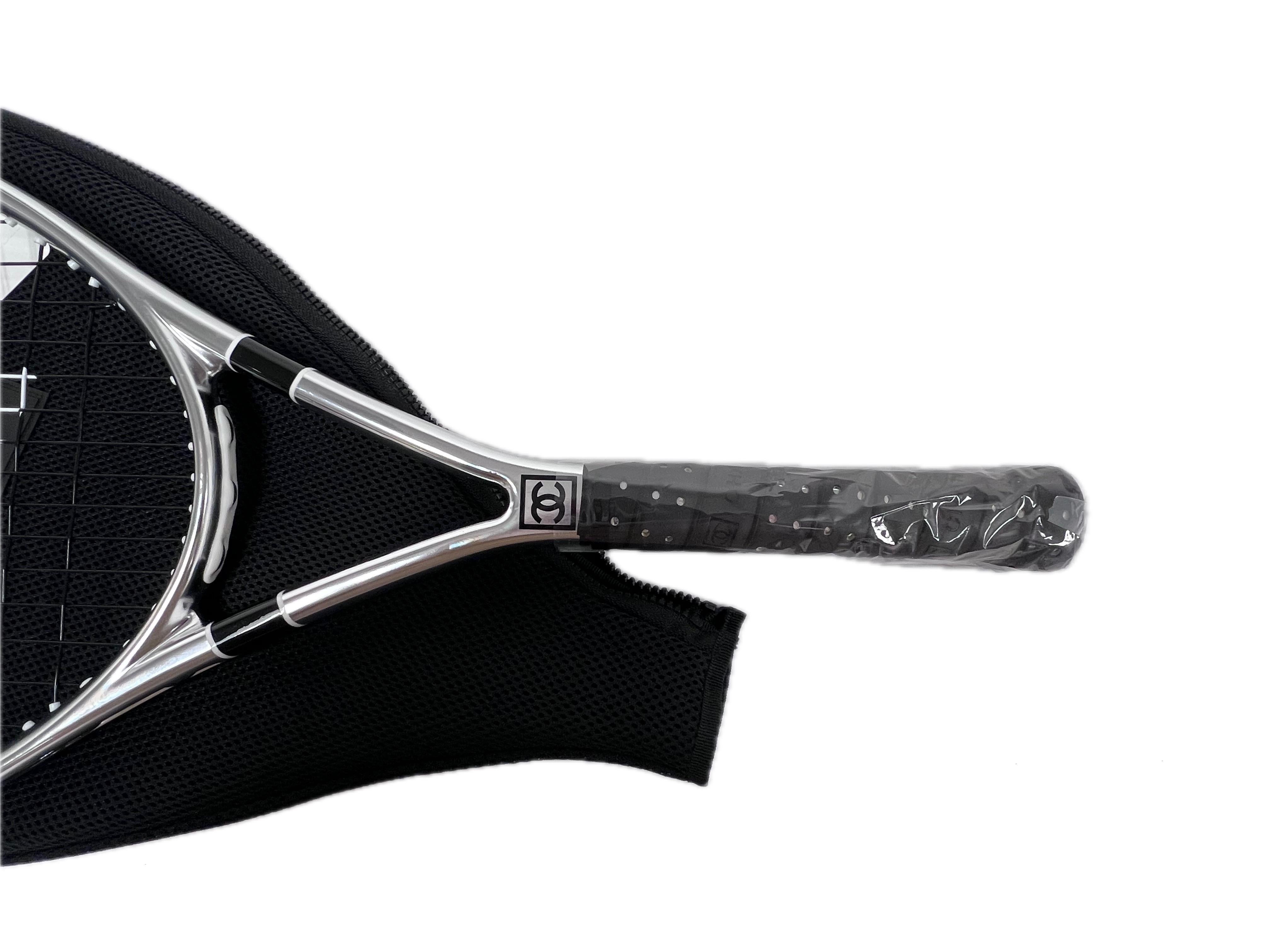 Women's or Men's Chanel Rare CC Logo Tennis Racquet Sports Racket with Carrying Case
