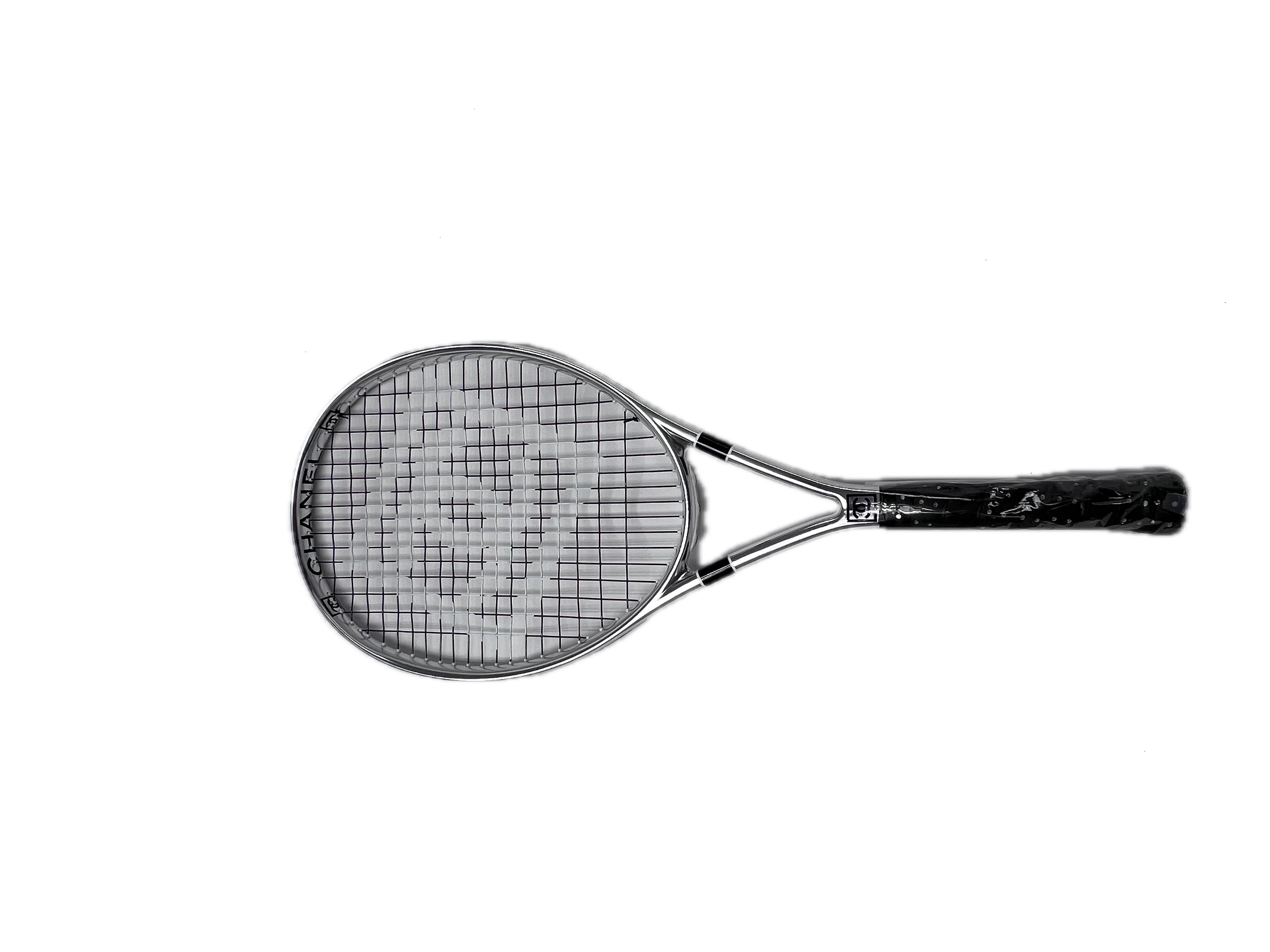 Chanel Rare CC Logo Tennis Racquet Sports Racket with Carrying Case 1