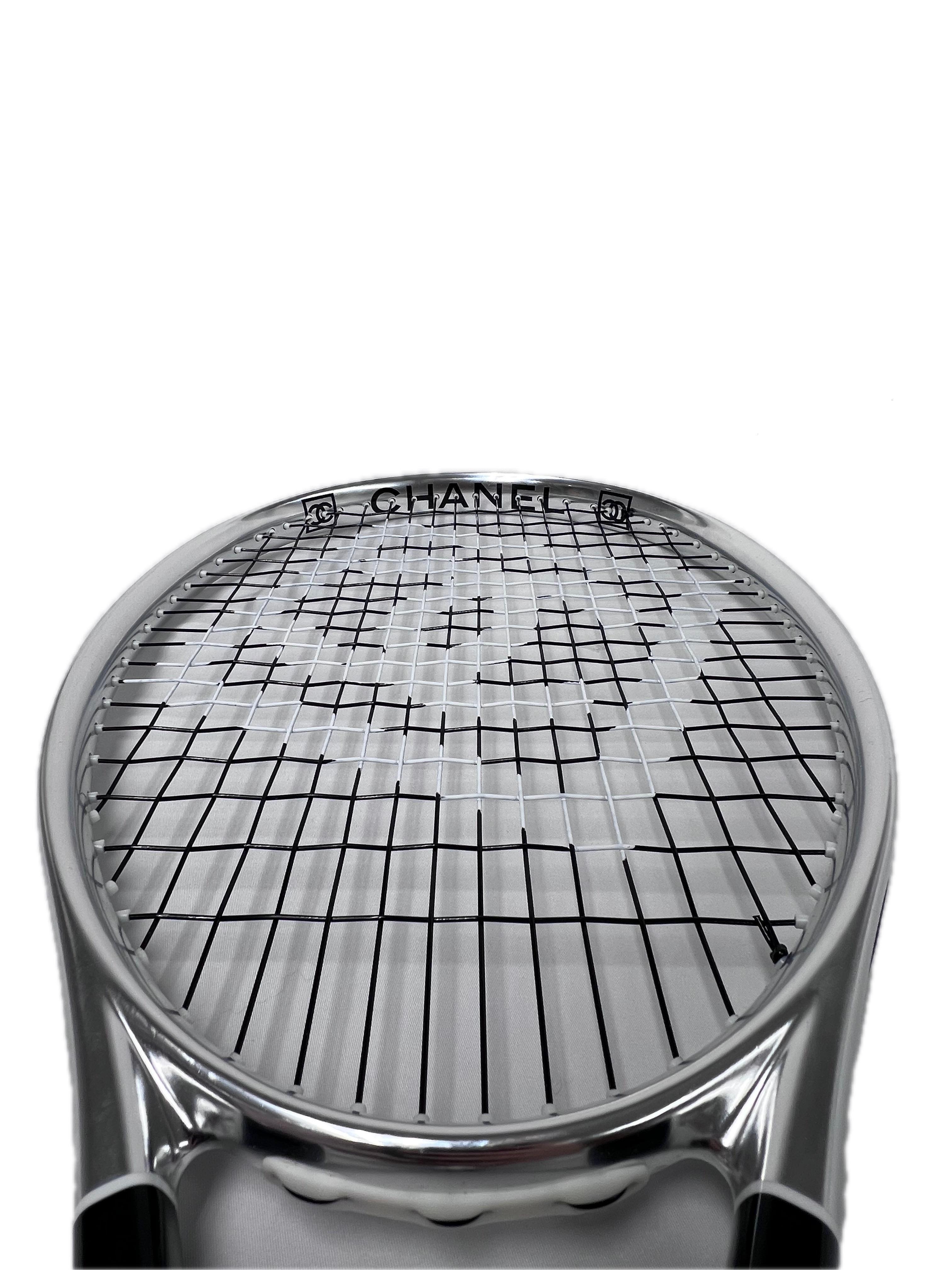 Chanel Rare CC Logo Tennis Racquet Sports Racket with Carrying Case 2