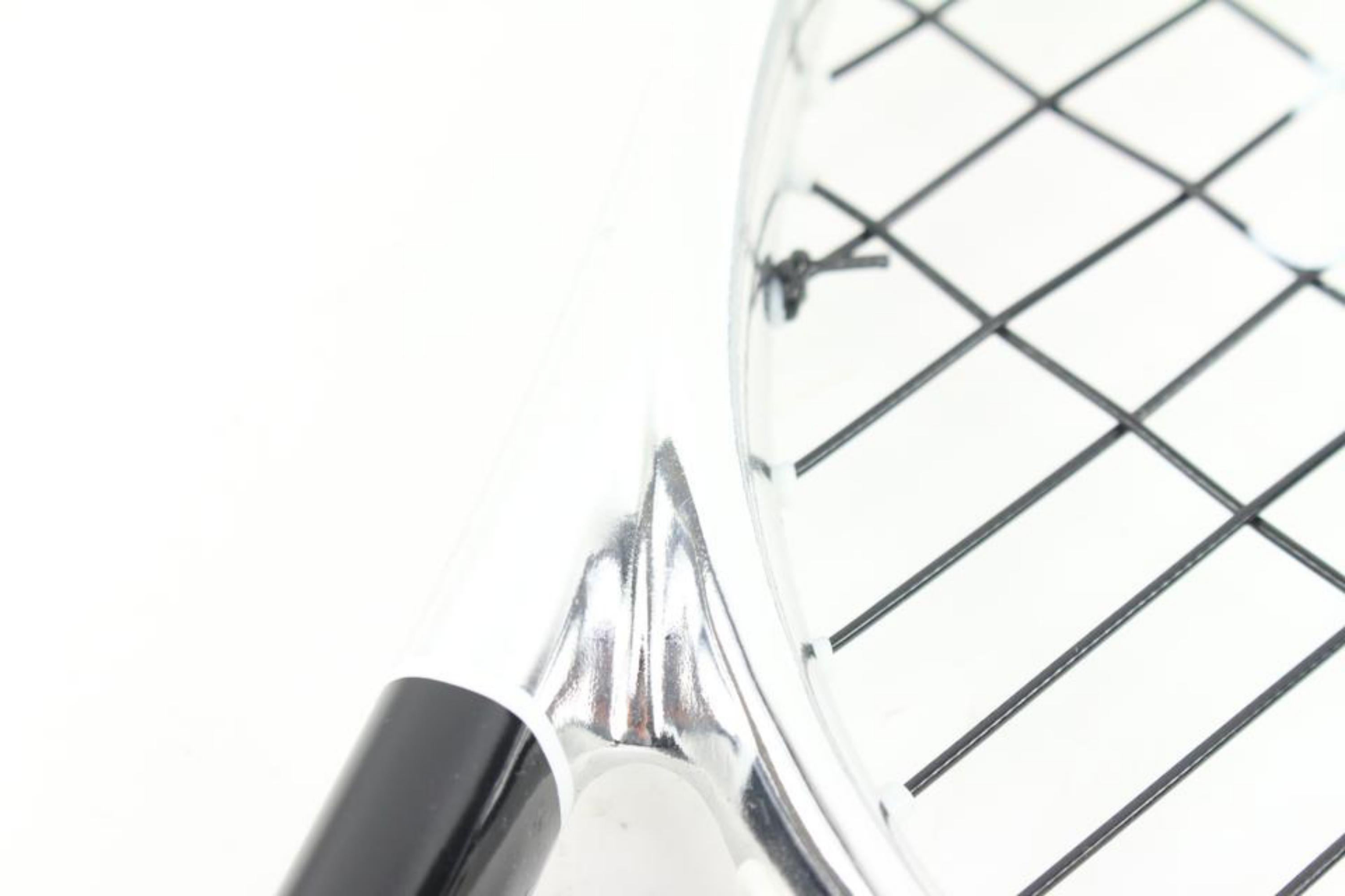 Chanel: seltener CC-Logo-Tennisschläger-Racket mit Tragetasche, s210ck65 (Schwarz)