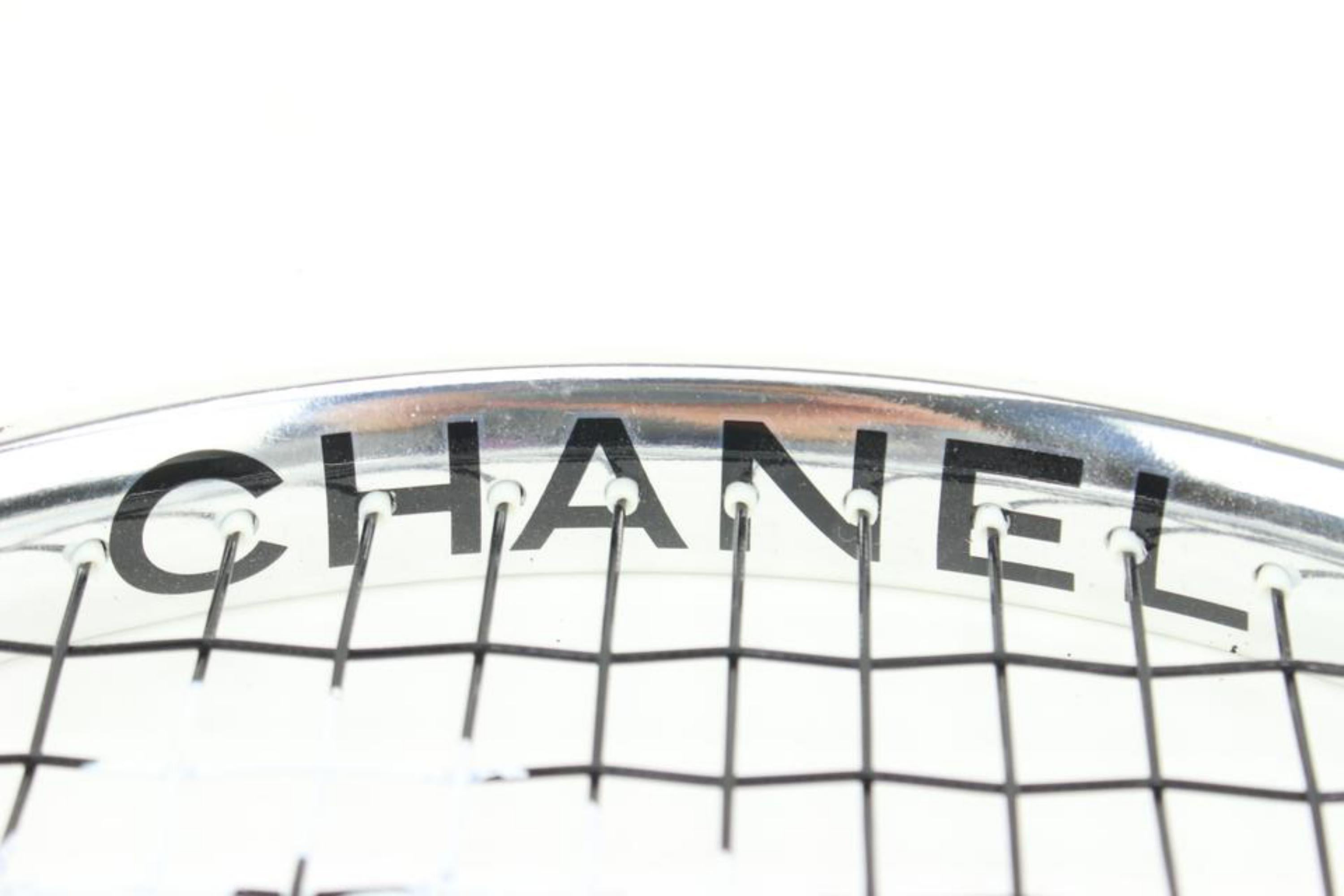 Chanel: seltener CC-Logo-Tennisschläger-Racket mit Tragetasche, s210ck65 für Damen oder Herren