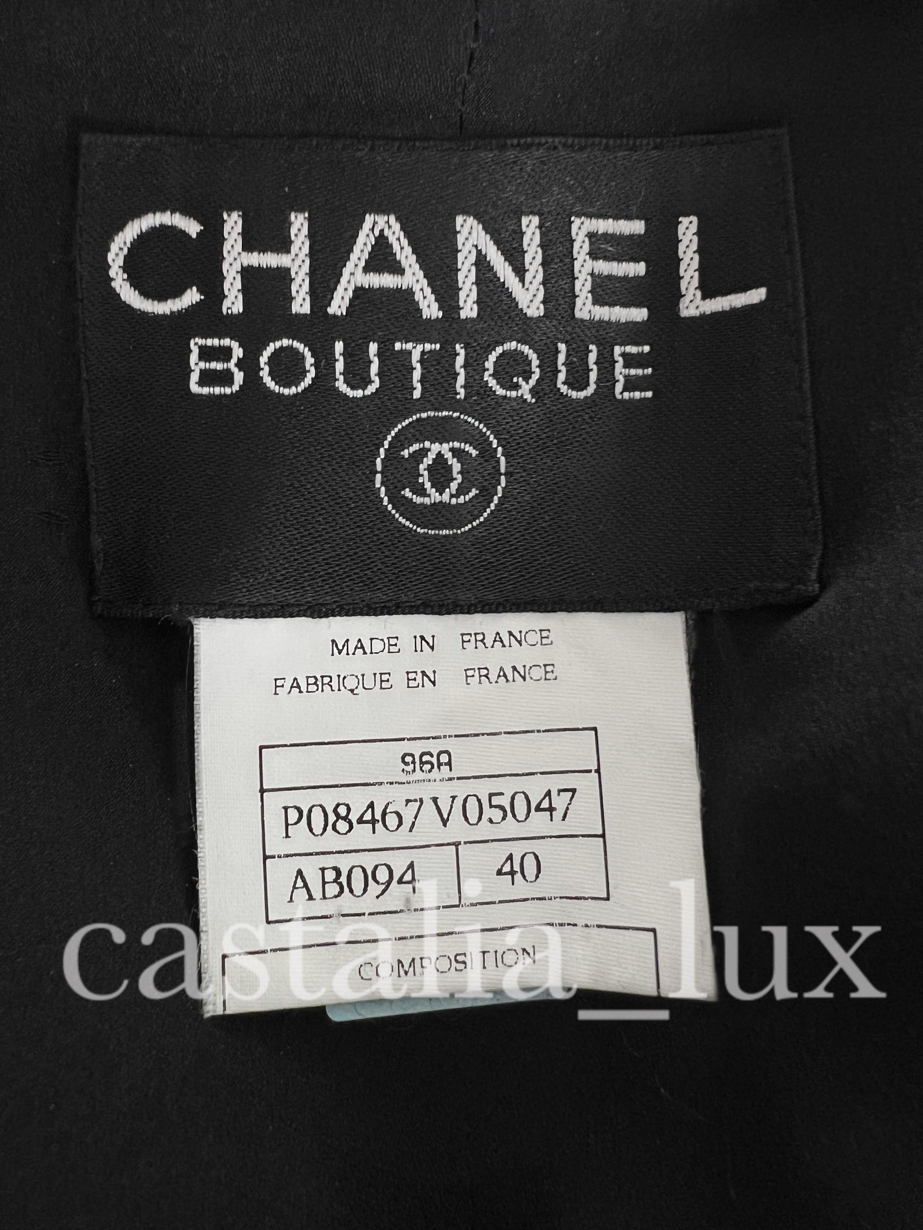 Chanel Rare Collectible CC Jewel Buttons Brocade Jacket  For Sale 11