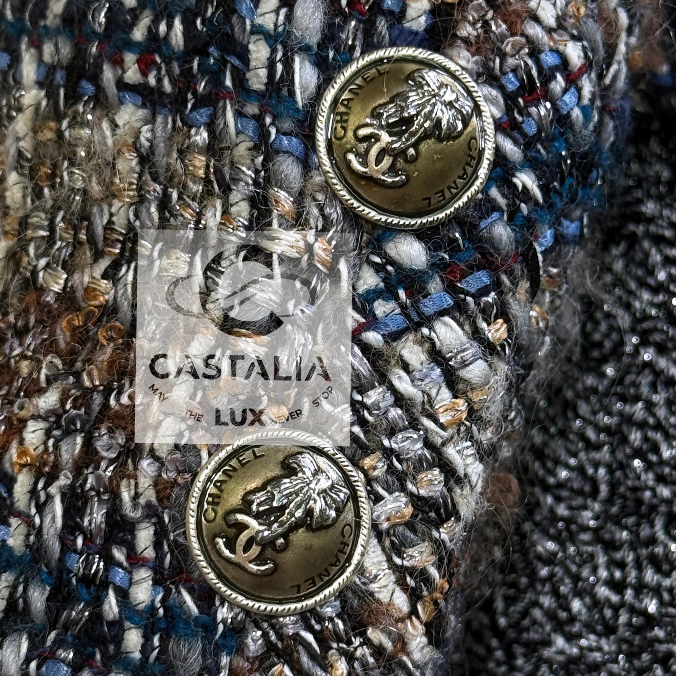 Chanel Rara Giacca in Tweed da Collezione 38 FR in vendita 5