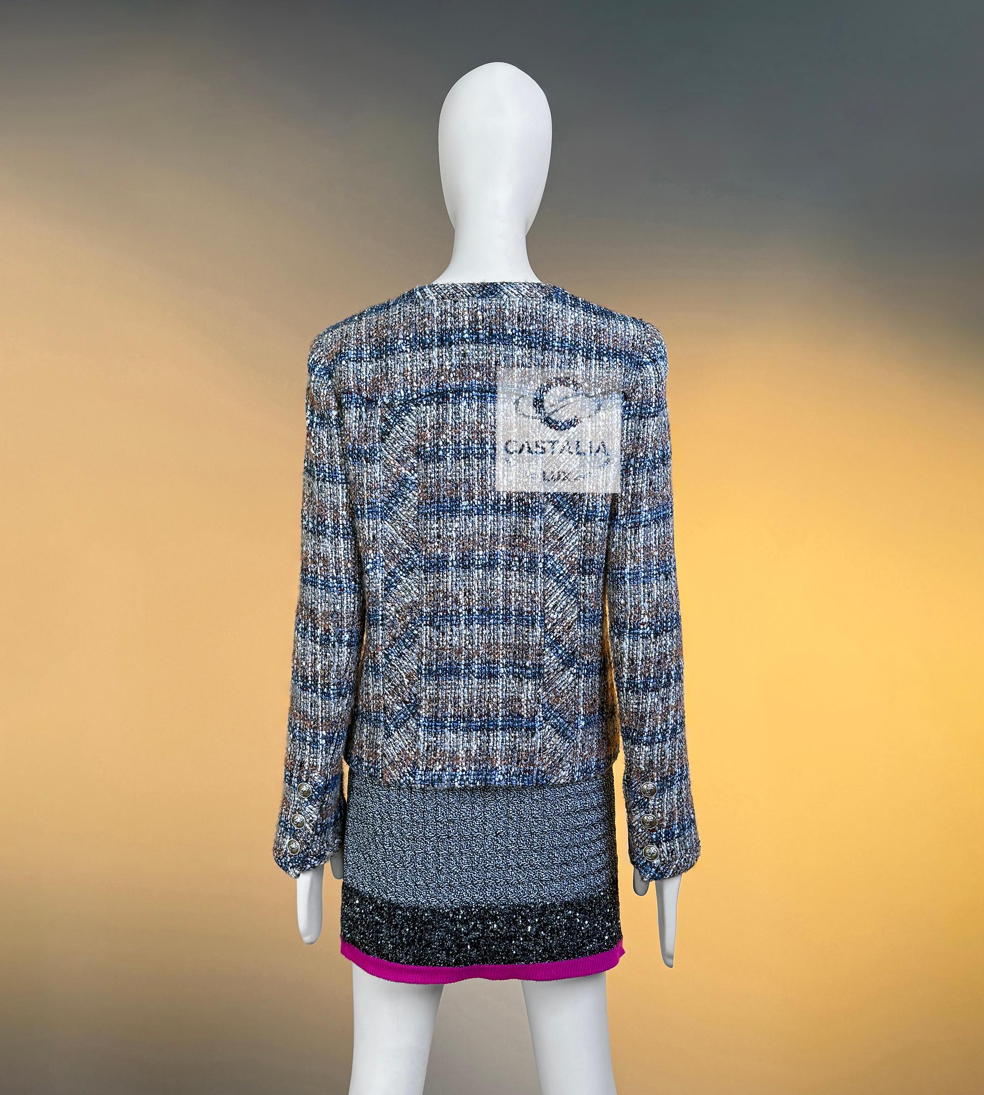 Chanel Rara Giacca in Tweed da Collezione 38 FR in vendita 7