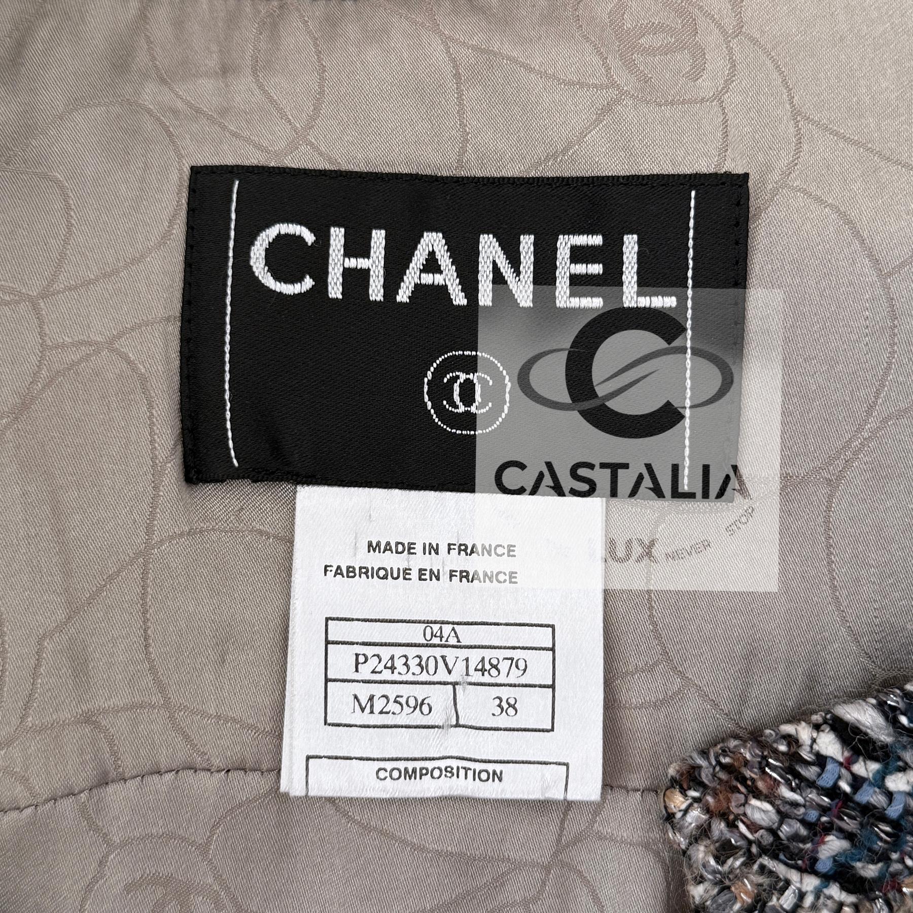 Chanel Rara Giacca in Tweed da Collezione 38 FR in vendita 8