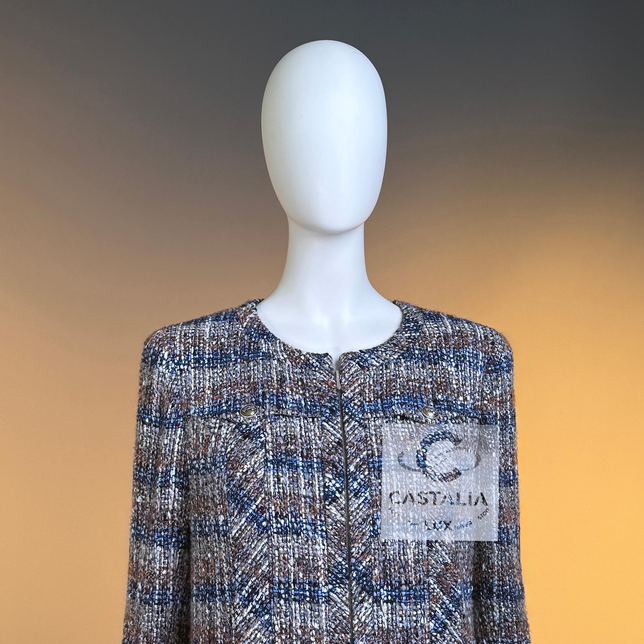 da uomo o donna Chanel Rara Giacca in Tweed da Collezione 38 FR in vendita