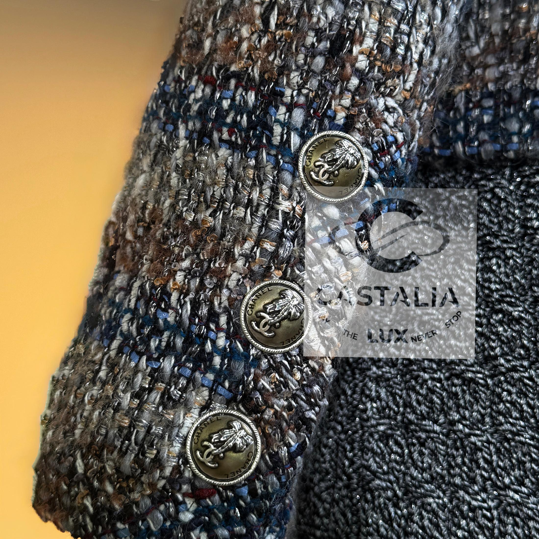 Chanel Rara Giacca in Tweed da Collezione 38 FR in vendita 4