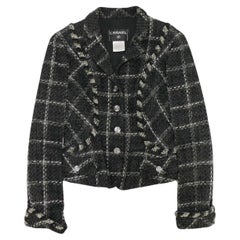Chanel Rare Collectors Black Tweed Jacket