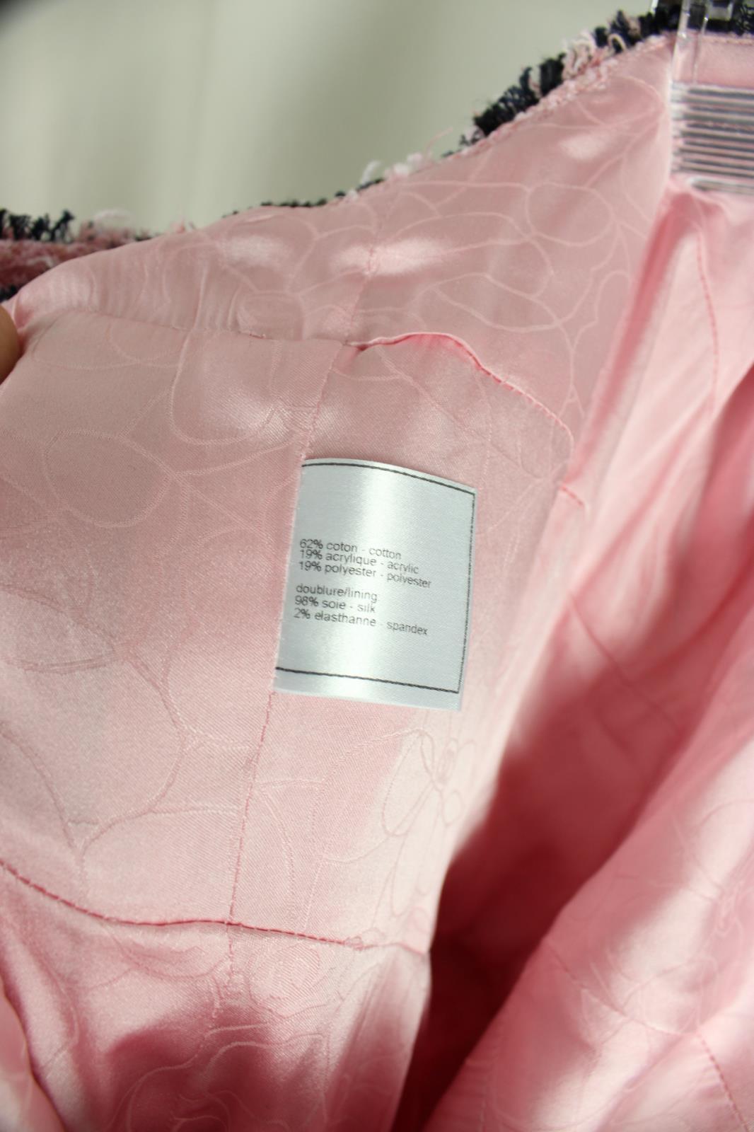 Chanel Eva Longoria Style Famous Pastel Pink Tweed Dress For Sale 11